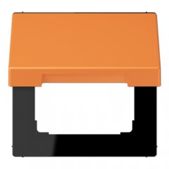 Rozetes vāks ar atsperi, termoplasts krāsots, Serie LS, oranžs clair