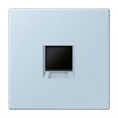 Virsma (ar fiksatoru) modulārai datu rozetei 1-vietīga, UMA-CAT6A, termoplasts lakots, Serie LS, outremerclair