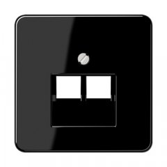 Virsma IAE/UAE-datu rozetei 2 x 8-polig, termoplasts, Serie CD, melns