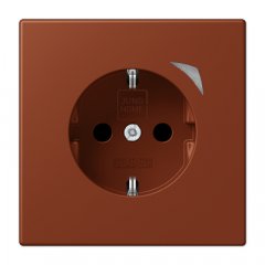 Kontaktligzda JUNG HOME SCHUKO, 16 A 250 V ~, Energy, skrūvju spailes, ar indikātoru un bērnu drošību, termoplasts