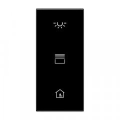 Virsma pogu modulim, F50, Serie LS, melns