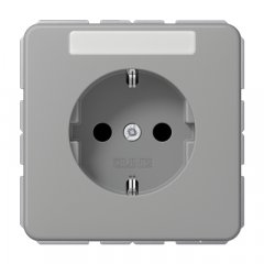 Kontaktligzda SCHUKO, 16 A 250 V ~, marķējams, duroplasts, Serie CD, grau