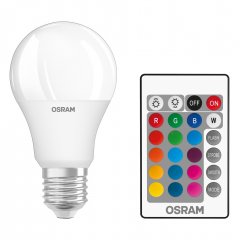 Spuldze LED Retrofit RGBW lamps with remote control 60 FR 9.4 W/2700 K E27