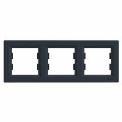 Asfora 3-vietīgs horizontāls rāmis, antracīts