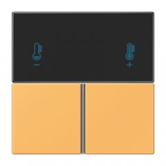 Taustiņs 3-viet, F40 KNX telpas kontrolierim, Serie LS, ocre jaune clair