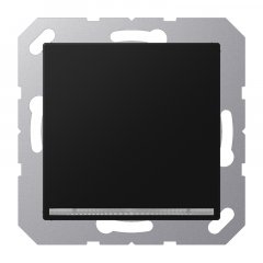 LED-dežūrgaisma, Thermoplast lackiert, Serie A, graphitschwarz matt