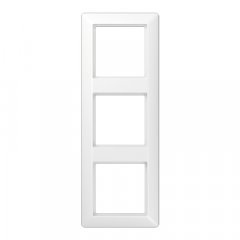 Rāmītis 3-vietīgs, vertikālā un horizontālā montāža, termoplasts, AS 500, balts