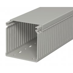 Perforēts vādu kanāls 80x80x2000, PVC, akmens pelēks, 7030 LK4 80080