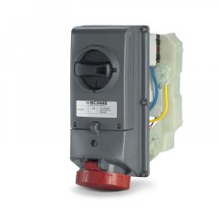 Kontaktligzda ar atdalītāju INTERLOCK.SOCKET 32A 2P+E 6h 200-250V 50Hz 60Hz 130X260MM