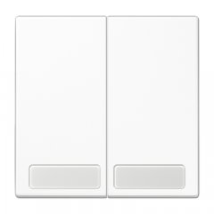 Taustiņs 2-viet, marķējams, duroplasts, Serie LS, balts