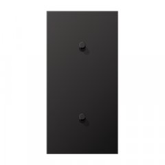 Virsma slēdžiem, 2-viet, 2 x 1 cilindrisks rotācijas slēdzis, vertikāli montējams, Serie LS 1912, tumša (lackiertes Aluminium)