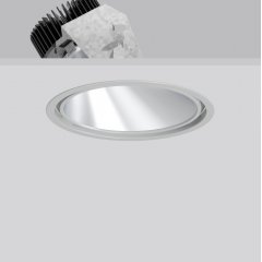 PASCALA round, 11...39 W, 1450...4500 lm, 940, silver, on/off Recessed downlights, D 241 H 2 HEL 156