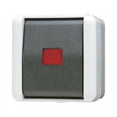 Slēdzis Wipp-Kontrollschalter, Universal Aus-Wechsel, 10 AX 250 V ~, IP 44, WG 800