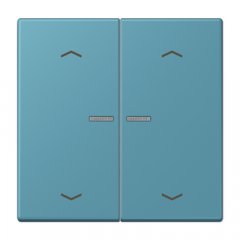 JUNG HOME taustiņš 2-viet, ar bultiņu simboliem<br />
, Serie LS, céruléen vif