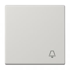 Taustiņs 1-viet, ar zvana simbolu, duroplasts, Serie LS, gaiši pelēks