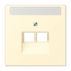 Virsma IAE/UAE-datu rozetei 2 x 8-polig, marķējams, termoplasts lakots, Serie LS, blanc