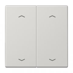 Taustiņs KNX slēdzim, ar virzienrādītāju 2-viet, duroplasts, Serie LS, gaiši pelēks
