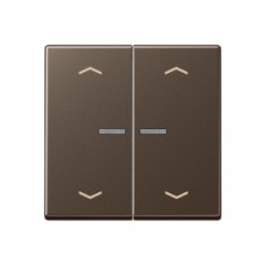 Taustiņs KNX slēdzim ar indikācijas logu un virzienrādītāju 2-viet, Serie A, moka