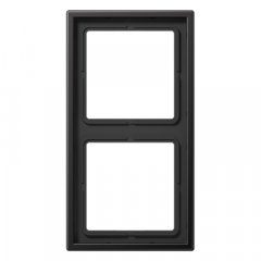 Rāmītis 2-vietīgs, vertikālā un horizontālā montāža, lakots alumīnijs, LS 990, tumša