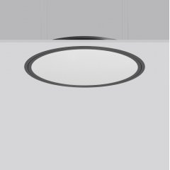Gaismeklis TRIONA round, 40 W, 3550 lm, 827-865, anthracite, DALI Recessed ceiling luminaires, D 725 H 2 HEL 89, Plastic (PMMA) prismatic
