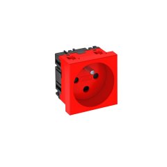 Kontaktligzda 0°, 1-vietīga kodēta ar zemējuma tapu 250V, 10/16A, PC, signālsarkana, 3001 STD-F0K SRO1