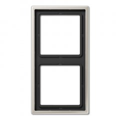 Rāmītis 2-vietīgs, vertikālā un horizontālā montāža, LS 990, krāsa nerūsējošais tērauds