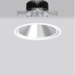 PASCALA round, 30 W, 2900 lm, 827-865, white, DALI Recessed downlights, D 241 H 2 HEL 156, 54°