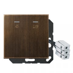 Viesnīcas koridora LED info zīme ar simboliem 230 V, Serie LS, Messing antik