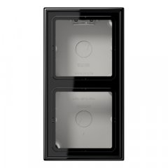 Virsapmetuma montāžas kārba 2-viet. melns LS990