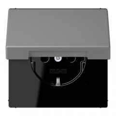 Kontaktligzda SCHUKO, 16 A 250 V ~, ar vāciņu, Serie LS, gris 31