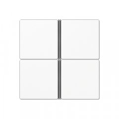 Taustiņs 4-viet, F40, Serie AS/A, balts