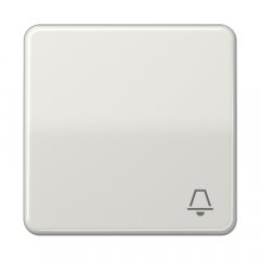 Taustiņs 1-viet, ar zvana simbolu, duroplasts, Serie CD, gaiši pelēks