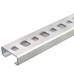 Profilēta sliede perf., šlices platums 11 mm 2000x20x8, St, FS