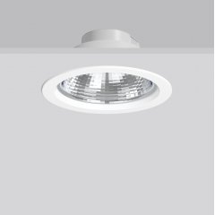 Gaismeklis Arelo LED 23W, 2500 lm, 830, 840, 72°, DALI, D -225mm, H-4mm, IP20, IP44 balts