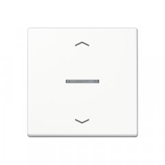 Taustiņs 1-viet, ar indikācijas logu un virzienrādītāju, duroplasts, Serie A, balts