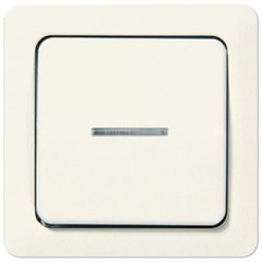 Taustiņs 1-viet, ar indikācijas logu, duroplasts, ST 550, ziloņkaula