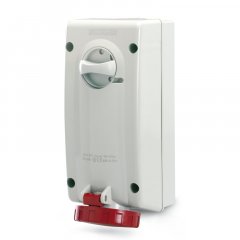 Kontaktligzda ar atdalītāju INTERLOCK.SOCKET 32A 3P+E 6h 380-415V 50Hz 60Hz 106X240MM