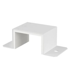 Savienojums ar blīvējumu montāžai pie sienas un griestiem 40x70, St, L, dzidri balts, 9010 BSKM-VD 0407 RW