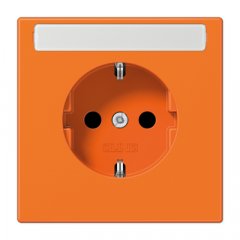 Kontaktligzda SCHUKO, 16 A 250 V ~, marķējams, ar bērnu drošību, termoplasts, Serie LS, orange