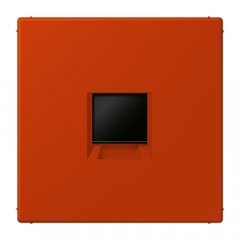 Virsma (ar fiksatoru) modulārai datu rozetei 1-vietīga, UMA-CAT6A, termoplasts lakots, Serie LS, rouge vermillon 59