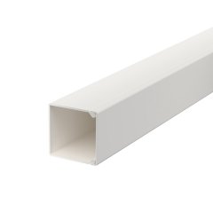 Kabeļu kanāls ar perforēto pamatni 25x25x2000, PVC, dzidri balts, 9010