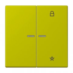 eNet taustiņš unversālais 2-viet, duroplasts, Serie LS, vert olive vif