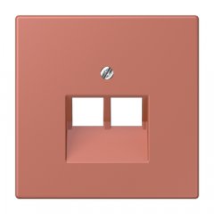 Virsma IAE/UAE-datu rozetei 2 x 8-polig, termoplasts lakots, Serie LS, terre sienne brique