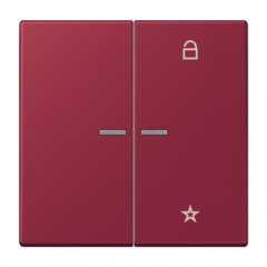 eNet taustiņš unversālais 2-viet, duroplasts, Serie LS, le rubis