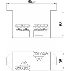 Adapteris ar N + PE Rindspaile, St VHF-T2