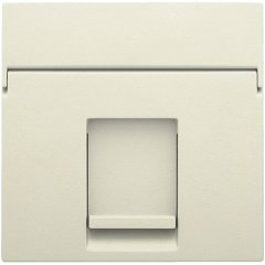 Central plate data 1x RJ, cream