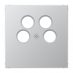 Centrālplate 4-vietīga SAT-TV-kontaktligzda (Ankaro), Serie LS, Aluminium