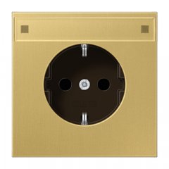 Kontaktligzda SCHUKO, 16 A 250 V ~, marķējams, ar bērnu drošību,  Serie LS, misiņš