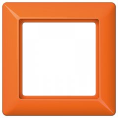 Rāmītis 1-vietīgs, vertikālā un horizontālā montāža, termoplasts, AS 500, oranžs