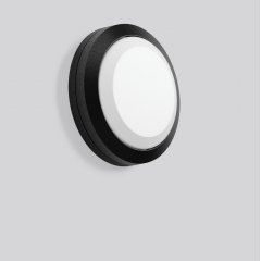 Gaismeklis ROUNDED midi, 10 W, 370 lm, 830, anthracite, on/off Ceiling and wall luminaires, D 268 H 70, Plastic (PC) opal